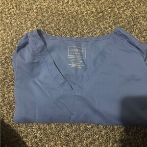 Cherokee Workwear Blue Scrub Top